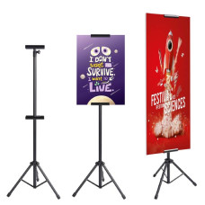 Banner Stand Adjustable Double Sided